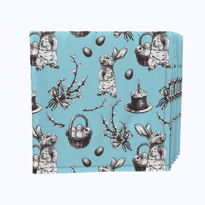 Napkin Set, 100% Polyester, Set of 12, 18x18, Have You Seen Alice