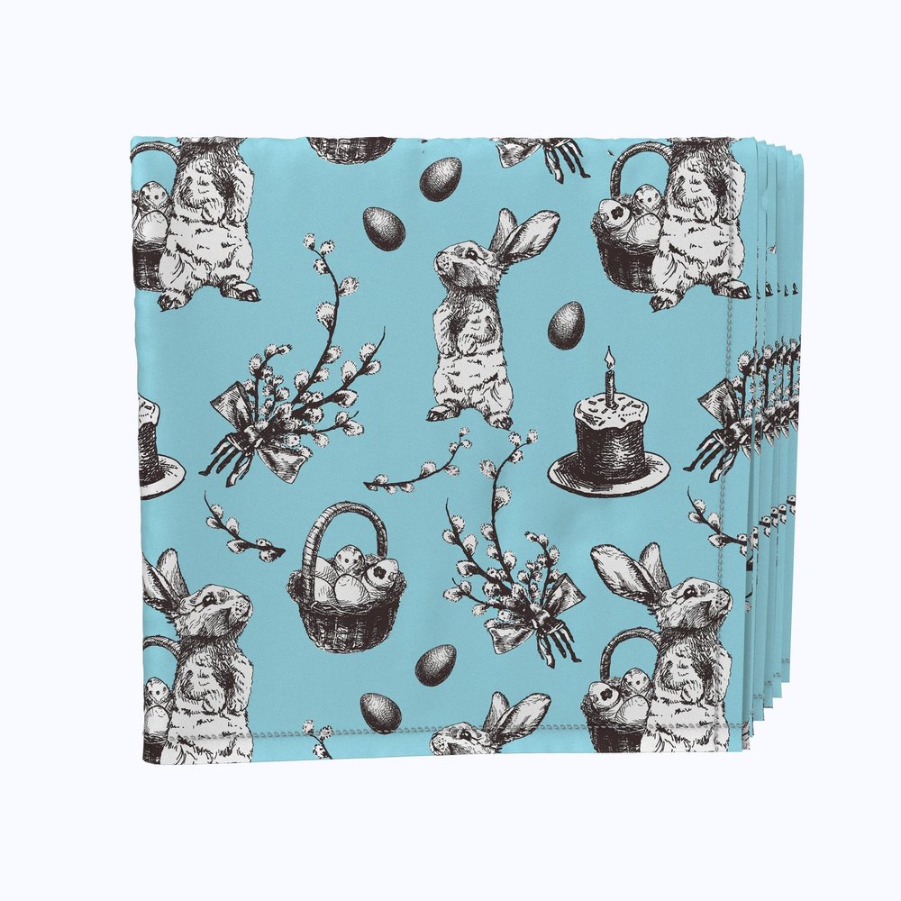 Napkin Set, 100% Polyester, Set of 12, 18x18, Have You Seen Alice