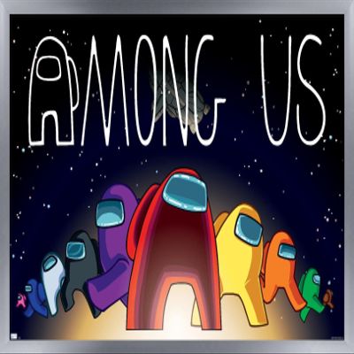 Among Us - Universe Wall Poster, 22.4L" x 14.7W", Silver Framed Version