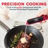 Dash Precision Quick-Read Thermometer - Meat Temperature Probe with LCD Display for Fast, Accurate Cooking and Baking - Water Resistant and Easy to Clean - Red view 2