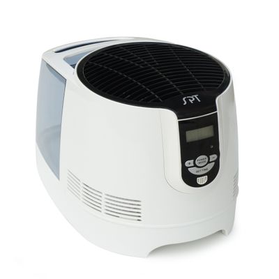 SPT SU-9210A: Digital Evaporative Humidifier, Black and Off White, 8.82W x 13.86D x 11.18H in