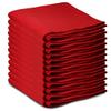 12 Pack of Bulk Soft Fleece Blankets 50 X 60, Light Weight, Cozy Warm Throw Blanket Sofa Travel Outdoor, Wholesale (50 X 60, 12 Pack Red) view 1