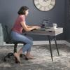 Calico Designs Nook Modern Office Laptop Writing Desk- 47.25 Wide Home Workstation Space-Saving with Storage Compartments, Greywash view 2