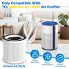 BREEVA A1 Filter Compatible with TCL BREEVA A1/A1W Air Purifi-er, Part # Breeva A1F, 3-IN-1 Efficient BREEVA A1 FilterNot Fit for TCL Breeva A1C/A2/A3/A5 view 2