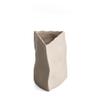 Ceramic Joe Handmade Irregular Art Ceramic Vase Living Room Dining Room Indoor Flower Arrangement Crafts Creative Table Decoration (Khaki,Small-5.5in) view 1