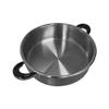 18 Quart Stainless Steel Low Pot Stock Pot With Glass Lid Capsule Base Cookware view 4