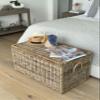 Kouboo Rattan Kobo Decorative Storage Trunk with Lid, Large view 2