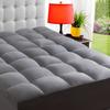 ELEMUSE Twin Grey Mattress Topper for Back Pain, Extra Thick Mattress Pad Cover, Plush Soft Pillowtop with Elastic Deep Pocket, Overfilled Down Alternative Filling view 1