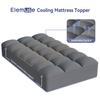 ELEMUSE Twin Grey Mattress Topper for Back Pain, Extra Thick Mattress Pad Cover, Plush Soft Pillowtop with Elastic Deep Pocket, Overfilled Down Alternative Filling view 2