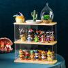 VOSAREA 1pc Acrylic Display Rack Base for Handicrafts and Collectibles Two Doll Storage Shelf Transparent Showcase Figures and Toys view 3