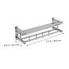 DOITOOL Bathroom Shelf Organizer Stainless Steel Storage Rack No Drill Easy Install view 2