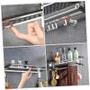 DOITOOL Bathroom Shelf Organizer Stainless Steel Storage Rack No Drill Easy Install view 4