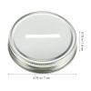 ARTIBETTER 25pcs Coin Slot Lids for Regular Mouth Jars Piggy Banks 70mm view 2