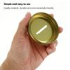 ARTIBETTER 25pcs Coin Slot Lids for Regular Mouth Jars Piggy Banks 70mm view 3