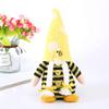 2Pcs Bumble Bee Gnome Plush, World Bee Day Gnome Doll, Scandinavian Tomte Nisse Swedish Honey Bee Elf, Garden Decorations, Home Farmhouse Kitchen Decor, Bee Shelf Tiered Tray Decorations view 4