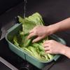 GYDMEG 2-in-1 Multifunction kitchen Strainer/Colander Double Layer Draining Basket Bowl Kitchen Washing Strainer for Fruits Vegetables Cleaning Mixing (Brown) view 4
