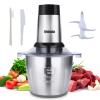 Qinkada Food Processor, 500W Powerful Meat Grinder, 14Cup Stainless Steel Bowl, 3 Speed Modes 4 Bi-Level Blades for Onion, Meat, Nuts, Fruit, Garlic, Vegetable, Baby Food view 1