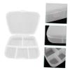 6pcs Transparent Pill Boxes Multipurpose Compartment Organizers for Home Travel Office School Lightweight Moisture Storage for Pills and Medication view 4