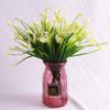DUO ER 2Pcs 25 Heads/Bouquet Mini Artificial Calla with Leaf Plastic Fake Lily Aquatic Plants Home Room Decoration Flower 38cm (Color : Lilac) view 2