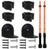 Pmsanzay Light Saber Wall Display Rack Light Saber Wall Mount Wall Rack Wall Holder - Easy to Install - Used in Both Commercial and Residential Settings - Hardware Included - No Lightsaber -2/PK view 1
