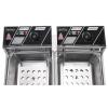 ZOKOP EH82 5000W MAX 110V 12.7QT/12L Stainless Steel Double Cylinder Electric Fryer Electric Deep Fryer Frying Basket Kitchen hotel view 4