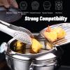 Stainless Steel Deep Fryer Pot, Small Deep Fryer Pot With Thermometer Oil Drip Drainer Rack for French Fries Shrimp Chicken view 3