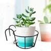 DOITOOL 2Pcs Iron Art Hanging Basket Flowerpot Holder with Hooks Black Metal Plant Stand for Balcony Railing Patio Office Bonsai Space Saver 11.8 Inch view 3