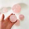 50mm-55mm Wholesale Natural Rose Quartz Crystal Ball Pink Crystal Ball 1pc view 2