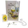 Autom My First Holy Communion Gift Set, Bundle Includes Mass Book, Scapular, Rosary, Pin and Vinyl Wallet. Communicant Starter Pack, 5 Items (Girls) view 1
