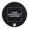 50 Round Foam Bud Coasters Pack, 4 inch - Customizable Text, Logo - PU Foam, Party Favor - Black view 1
