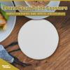 10 Round Foam Bud Coasters Pack, 4 inch - PU Foam, Party Favor - White view 4