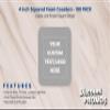 100 Squared Foam Coasters Pack, 4 inch - Customizable Text, Logo - PU Foam, Foldable - Grey view 2