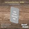 100 Squared Foam Coasters Pack, 4 inch - Customizable Text, Logo - PU Foam, Foldable - Grey view 4