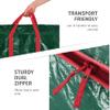ZOBER Christmas Tree Storage Bag - With 2 Ornaments Accessories/Garland Bags - Fits 7.5 Ft Trees - Plastic, Waterproof Christmas Tree Bag For Storage Box For Xmas - Strong, Durable Handles - Green view 4