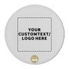 100 Round Foam Bud Coasters Pack, 4 inch - Customizable Text, Logo - PU Foam, Party Favor - White view 1
