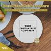 100 Round Foam Bud Coasters Pack, 4 inch - Customizable Text, Logo - PU Foam, Party Favor - White view 4