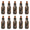 10 Neoprene Zippered Beer Bottle Coolies Pack - Sharkskin Rubber Bottom - Camo3 view 1