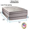 DS USA Fifth Ave Extra Soft Foam Eurotop (PillowTop) Mattress & Low 5" Height Box Spring with Mattress Protector Included - Fully Assembled, Orthopedic, Longlasting (King 76"x80"x13") view 2