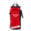 50 Neoprene Water Bottle Drawstring Insulators Pack - Customizable Text, Logo - 12 oz. Longneck, Hook - Red view 1
