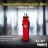 50 Neoprene Water Bottle Drawstring Insulators Pack - Customizable Text, Logo - 12 oz. Longneck, Hook - Red view 4
