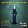 50 Neoprene Water Bottle Drawstring Insulators Pack - Customizable Text, Logo - 12 oz. Longneck, Hook - Navy Blue view 2