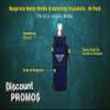 50 Neoprene Water Bottle Drawstring Insulators Pack - Customizable Text, Logo - 12 oz. Longneck, Hook - Navy Blue view 3