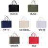 VANESSA ROSELLA Wedding Bridal Shower Bride 100% Cotton Chic Tote Bag (Black, Bride & Tribe) view 3