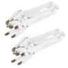 Bed Sheet Holder Straps - Adjustable Elastic Bed Sheet Fasteners Suspenders for Queen King Full Size Bed, Crisscross Bed Sheet Clips Sheet Straps Fit Round & Square Mattress (White, 2 Pack) view 2