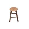 A&L Furniture Amish-Made Hickory Counter-Height Bar Stool, Natural Finish view 3