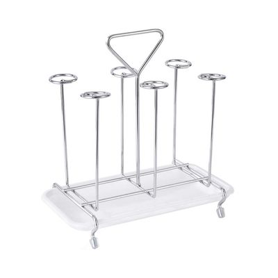 Cabilock Iron Glass Cups Draining Holder Coffee Mugs Hanging Stand Rack Drying Shelf Kitchen Organizer