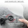 Formva Inflatable Travel Pillow with Hoodie Support The Head, Neck and Chin, Comfortable and Washable Cover, U-Shaped Neck Pillow with Storage Bag for Airplane, Car, Train, Bus and Home Use view 3