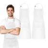 Adjustable Bib Apron 100% Polyester Kitchen Aprons Waterdrop Resistant Aprons with Adjustable Strap, Pockets & Long Ties view 1