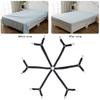 Bed Sheet Holder Straps - Adjustable Elastic Bed Sheet Fasteners Suspenders for Queen King Full Size Bed, Crisscross Bed Sheet Clips Sheet Straps Fit Round & Square Mattress (Black, 2 Pack) view 4