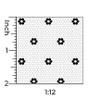 Itsy Bitsy Mini Black and White Hexagon Flower Tile Dollhouse Flooring Wallpaper 1:12 Scale Peel and Stick 12In x 18In Self-Adhesive, SF-O-WAL1597-PS-L view 4